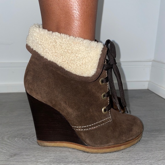 DSQUARED SHEARLING BOOTIES - Picture 2 of 4